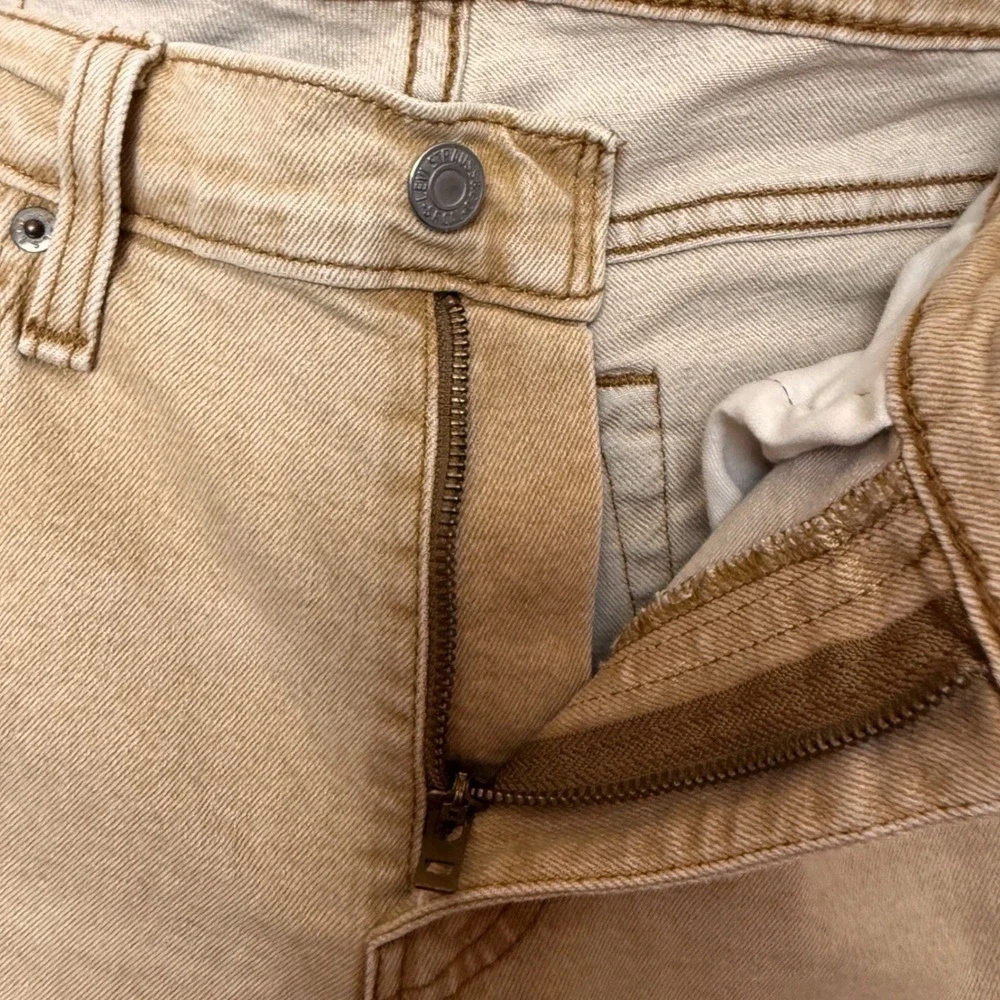 Levi's Tan‎ 511 Slim Fit Jeans 34x32 Khaki Denim Streetwear Casual